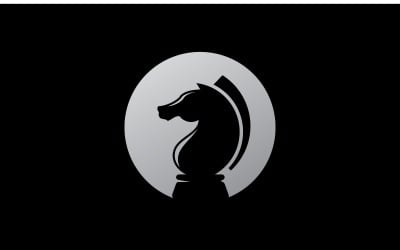 Chess knight role logo vector, Chess piece vector icons  11