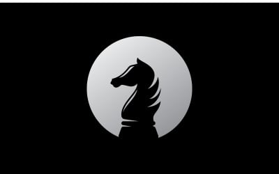 Chess knight role logo vector, Chess piece vector icons  9