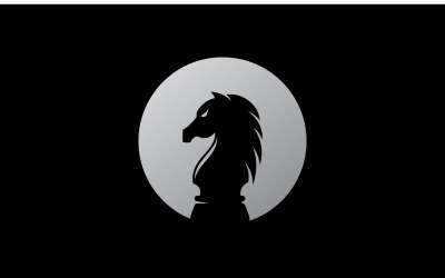 Schaakridder rol logo vector, Schaakstuk vector iconen 12