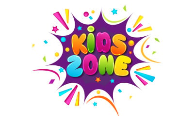 Playing Kids area Title Event Vector icon design illustration Template v.2