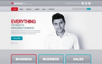 Адаптивный шаблон веб-сайта для торговых точек