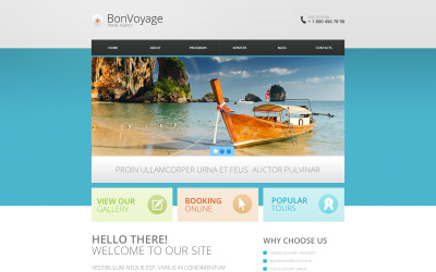 Cestovní agentura Drupal šablona