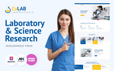 CoLab - тема WordPress для лабораторий и научных исследований
