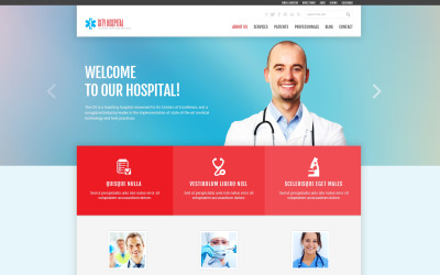 "Doctor Responsive WordPress Theme" Responsive WordPress thema №47536