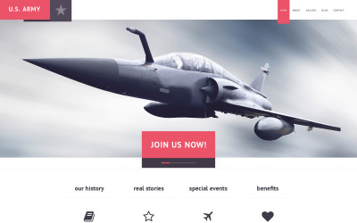 Modern Military Tema WordPress №47525