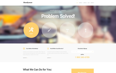 Promoción de Handymans Tema de WordPress