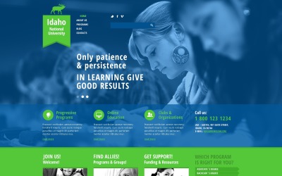 Responsywny szablon Joomla National University Joomla Template #47507