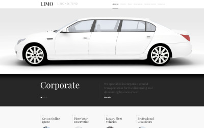 Tema WordPress reattivo dei servizi di limousine