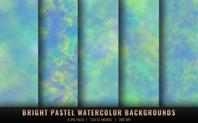 Bright Pastel Watercolor Backgrounds