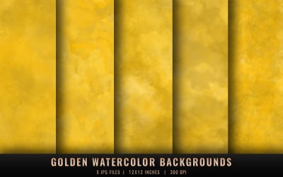 Golden Watercolor Backgrounds