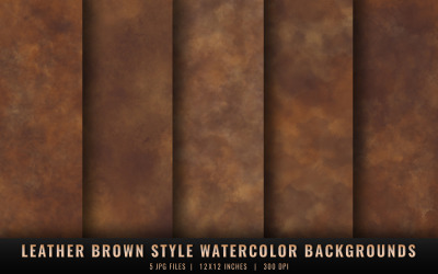 Leather Brown Style Watercolor Backgrounds