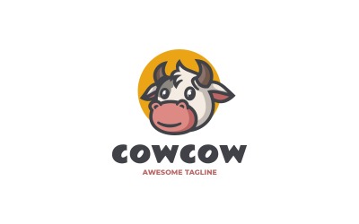 Logo mascotte semplice Cowcow