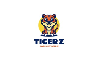 Tigerz Proste logo maskotki 25