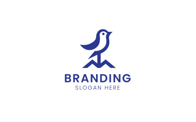 Dağ kuşu logo şablonu-661