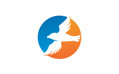 Kuş Logosu Şablonu vektörel çizim tasarımı 8