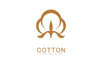 Cotton logo vector template design  2