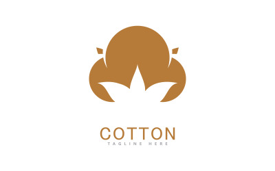 Cotton logo vector template design  3