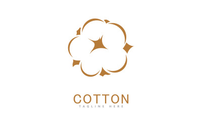 Katoenen logo vector sjabloonontwerp 4