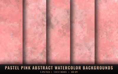 Pastel Pink Abstract Watercolor Backgrounds