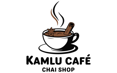 Design logo for chai shop illustration