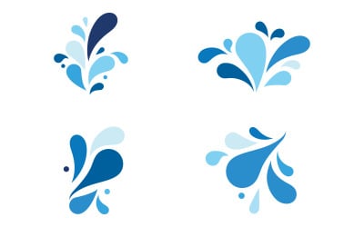 Ikona rozprysku fali wodnej dla wydarzenia w przyrodzie, mleka, napoju, ilustracji wektorowych, szablon projektu v.3
