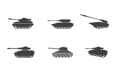Military Tank  icon vector illustration design template v.2