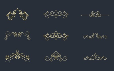 Vintage grenslijn sjabloon vector illustratie ontwerp v.5