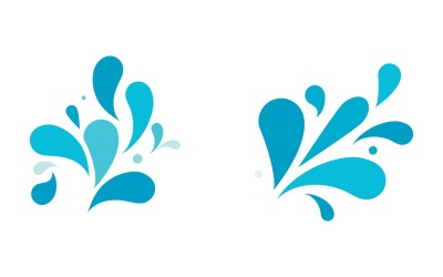 Water wave splash icon for nature event milk drink vector illustration design template v.11