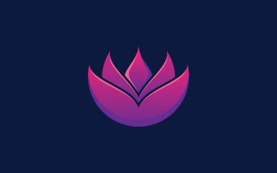 Beauty lotus flower logo   spa logo vector  yoga and therapy symbol 1
