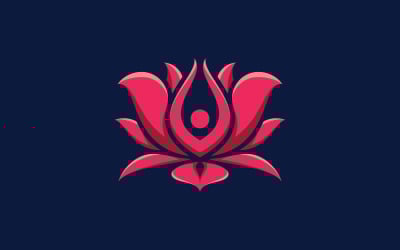 Beauty lotus flower logo   spa logo vector  yoga and therapy symbol 9