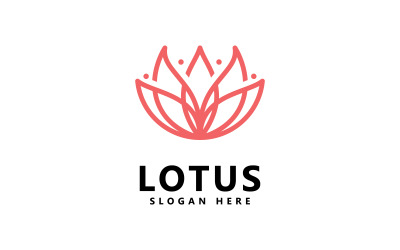 Logo del fiore di loto di bellezza logo spa vettore yoga e terapia simbolo 11