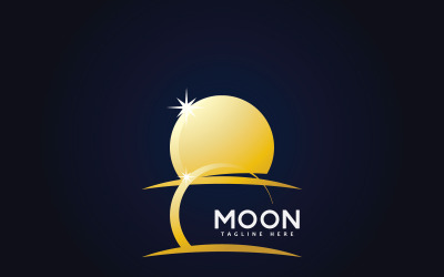 Moon logo vector icon design template 7