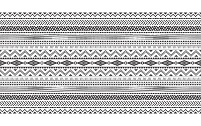 Tribal seamless pattern ethnic geometric seamless aztec pattern design template v.1
