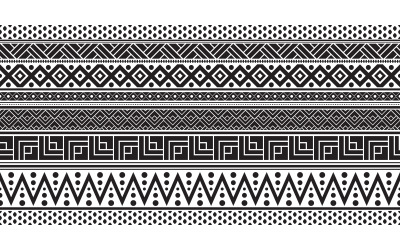 Tribal seamless pattern geometric seamless aztec pattern art design template v.1