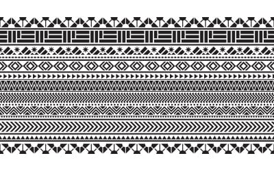 Tribal seamless pattern geometric seamless aztec pattern art design template v.4