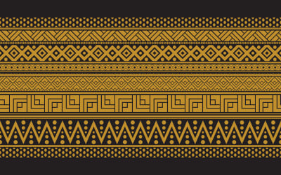 Tribal seamless pattern geometric seamless aztec pattern art design template v.7