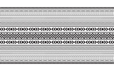 Tribal sömlösa mönster etniska geometriska sömlösa aztekiska mönster designmall v.3