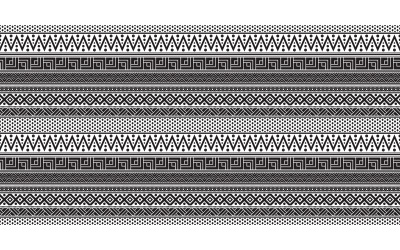 Tribal sömlösa mönster geometrisk sömlös aztec mönster konst designmall v.2