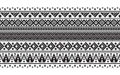 Tribal sömlösa mönster geometriska sömlösa aztec mönster konst designmall v.6