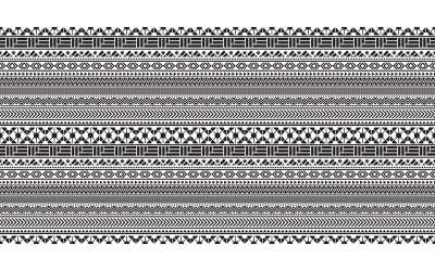 Tribal sömlöst mönster geometrisk sömlös aztekisk designmall v.5