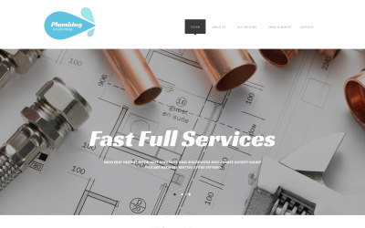 Modello di sito Web di Plumbing Pro