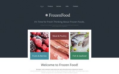 Premium Donmuş Yiyecekler Moto Cms Html #47660