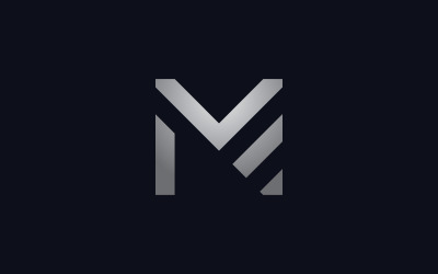 Letter M logo flat logo vector design template  Abstract M logo 4
