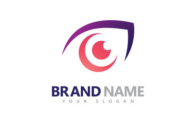 Koncepcja kreatywna Szablon projektu logo Eyes, ikona logo pielęgnacji oczu 7