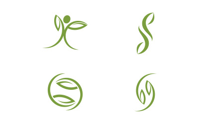 Menselijk karakter voor trainer gezond fit logo teken illustratie vector ontwerp sjabloon v.16