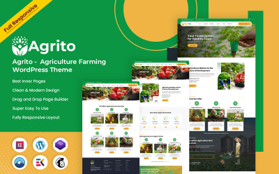 Agrito - Thème WordPress pour l&amp;#39;agriculture