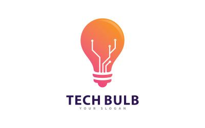 Creative Bulb logo concept vector. Creative Technology Logo design concept  11