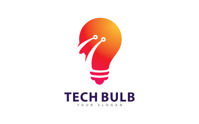 Creative Bulb logo concept vector. Creative Technology Logo design concept  12