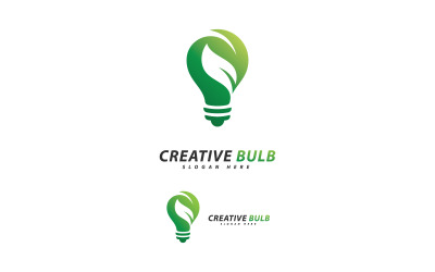 Creative Bulb logo concept vector. Creative Technology Logo design concept  6