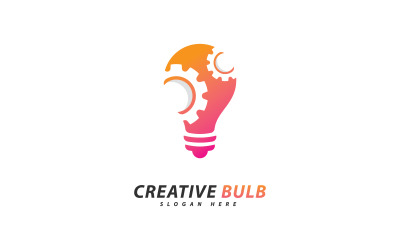 Creative Bulb logo concept vector. Creative Technology Logo design concept  7